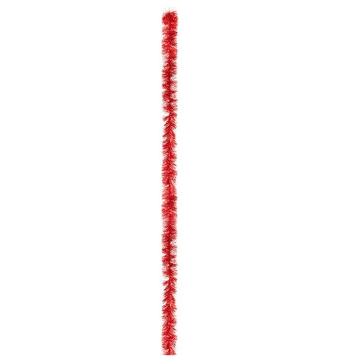 Guirlande De Noël Boa Large 20 Cm Rouge Longueur 5 Mètres