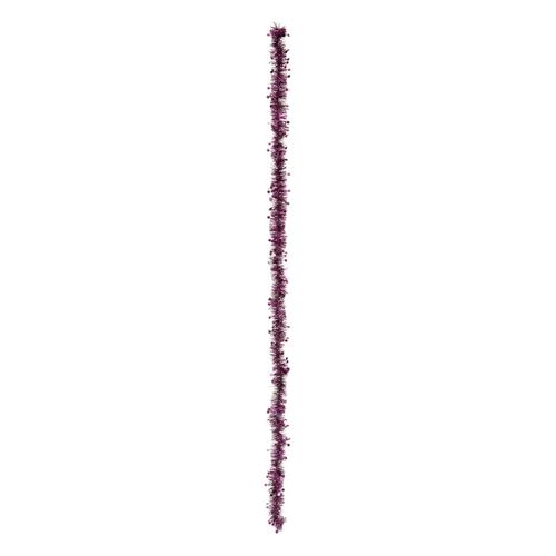 Guirlande De Noël Large 10 Cm Violet Avec Pastilles Longueur 2 Mètres