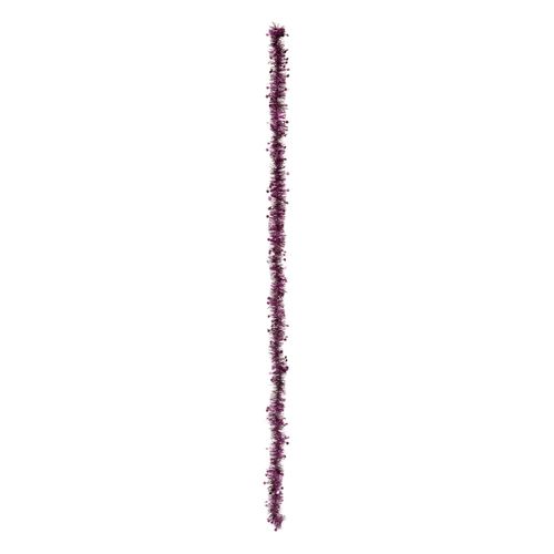 Guirlande De Noël Large 10 Cm Violet Avec Pastilles Longueur 2 Mètres