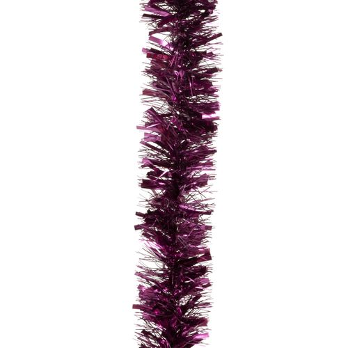 Guirlande De Noël Large 10 Cm Violet Mixte Brillant Et Mat Longueur 2 Mètres