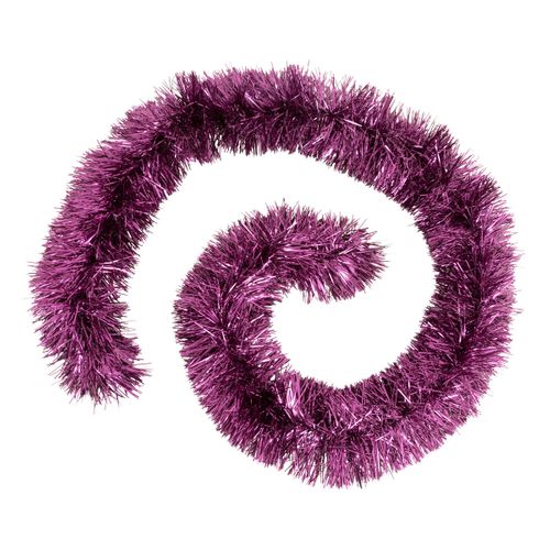 Guirlande De Noël Boa Large 15 Cm Violet Longueur 2 Mètres