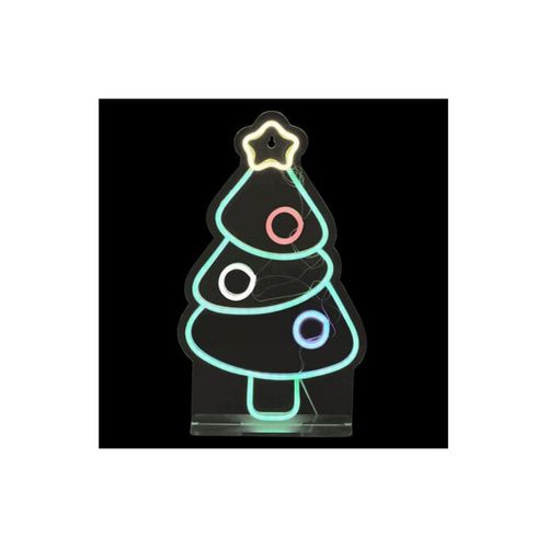 Déco Lumineuse à Poser Néon LED Sapin De Noël H 39.5 Cm