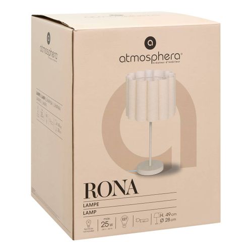 Lampe à Poser Champignon Secteur Rona Beige H49cm