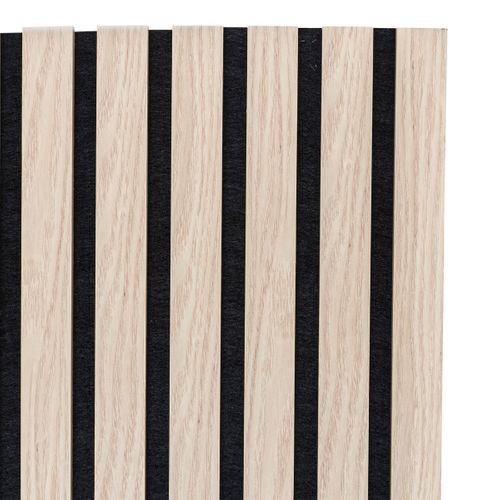 Panneau mural déco 120x60 cm COLVA Naturel/Noir