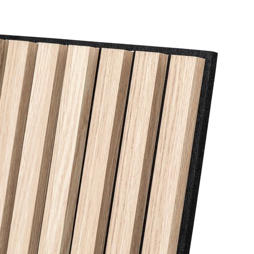 Panneau mural déco 120x60 cm COLVA Naturel/Noir