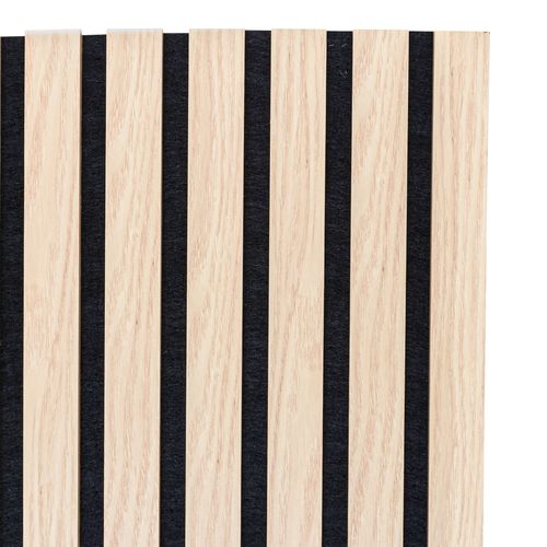 Panneau mural déco 120x60 cm COLVA Naturel/Noir