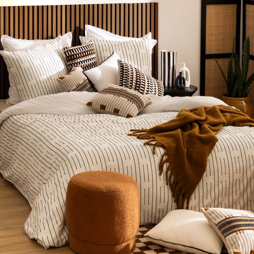 Panneau mural déco 120x60 cm COLVA Marron/Noir