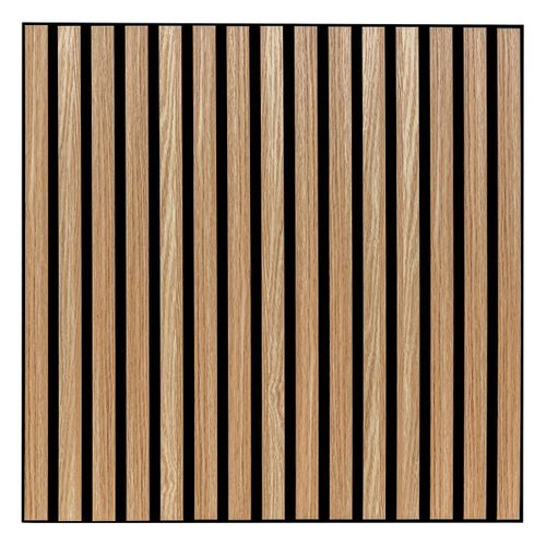 Panneau Mural Décoratif En Bois Clair 60 X 60 Cm