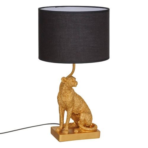 Lampe à Poser Champignon Secteur Gepi Doré H47,5cm