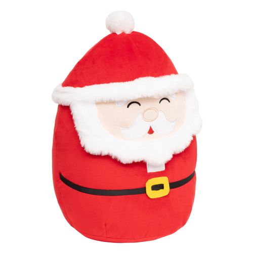 Déco De Noël Peluche Père Noël Rouge Et Blanc H 35 Cm