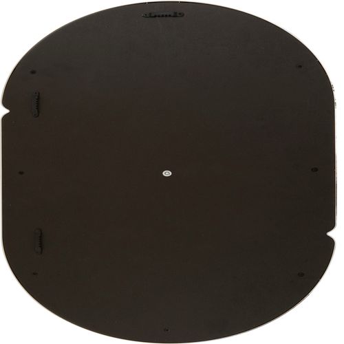 Miroir ovale H. 55 cm MICAELA Argenté