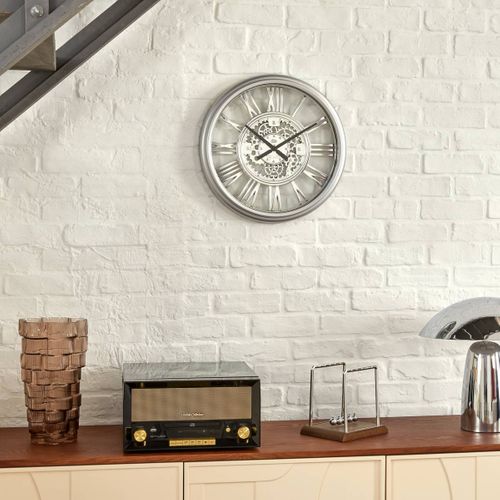 Horloge Ricky Argent D40cm