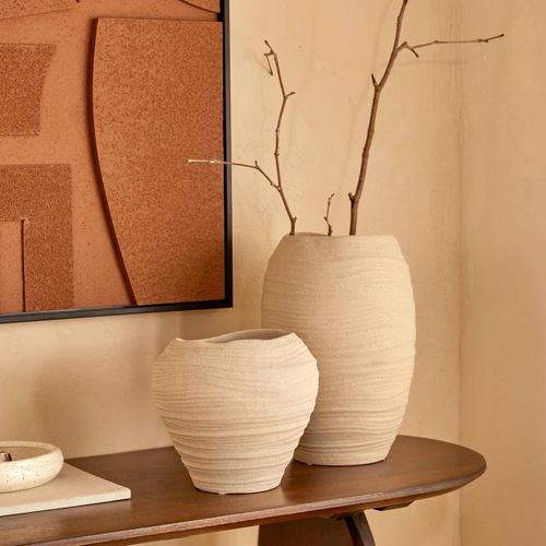 Vase Prudi Blanc H31,5cm