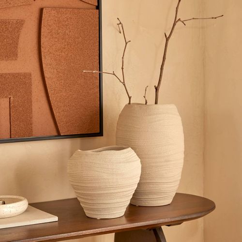 Vase Prudi Blanc H22cm