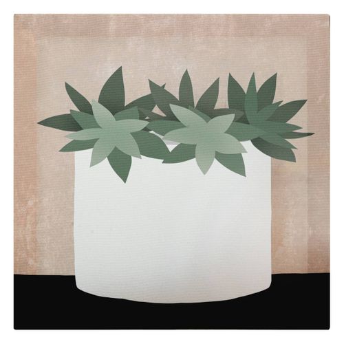 Toile Imprimée "jennifer" 28x28cm Multicolore