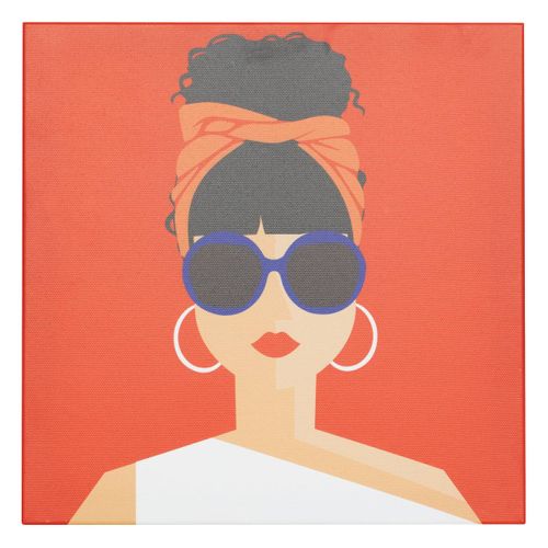 Toile Imprimée "natty" 28x28cm