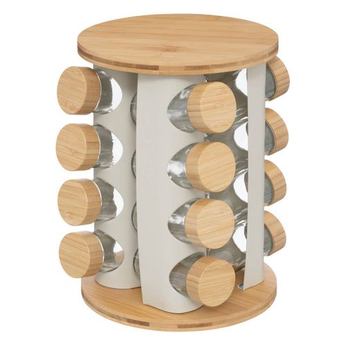 Présentoir à Épices "sensia" Avec Plateau Tournant 15 Pots