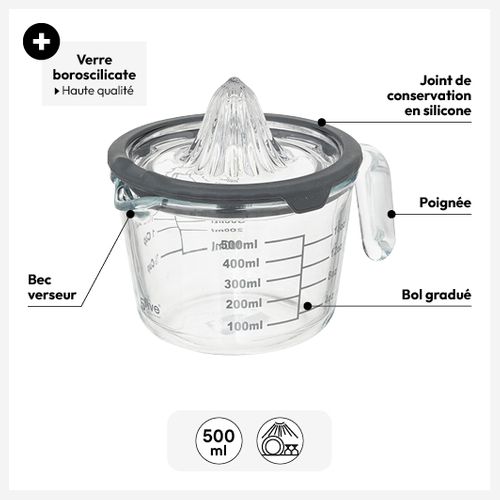 Presse-agrumes "néo 2" Avec Verre Doseur, 500 Ml