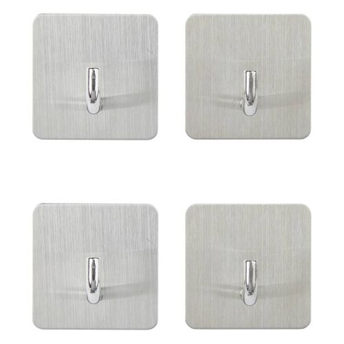 4 Patères Adhésives "stiky" 4,5x2,7cm