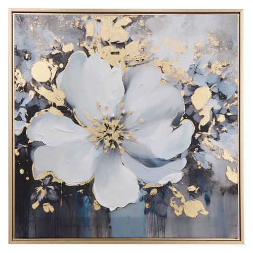 Toile Imprimée Encadrée Jiho Bleu 50x50cm