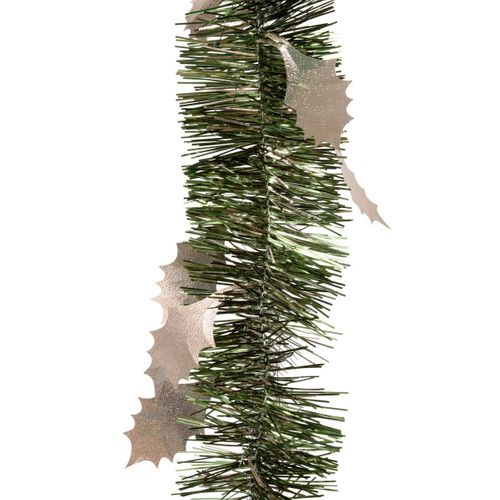 Guirlande De Noël Large 15 Cm Déco Feuilles Houx Longueur 2 Mètres