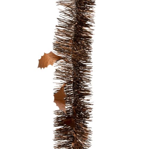 Guirlande De Noël Large 15 Cm Déco Feuilles Houx Longueur 2 Mètres