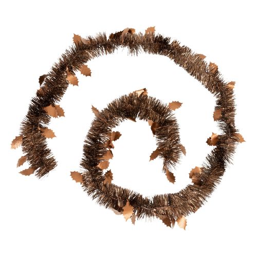 Guirlande De Noël Large 15 Cm Déco Feuilles Houx Longueur 2 Mètres