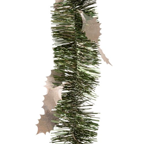 Guirlande De Noël Large 15 Cm Déco Feuilles Houx Longueur 2 Mètres