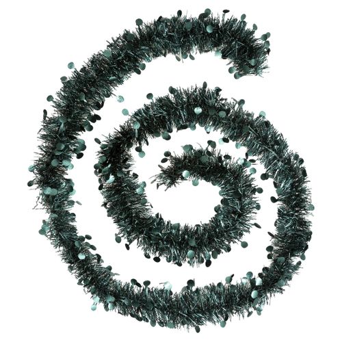 Guirlande De Noël Large 10 Cm Vert Olive Avec Pastilles Longueur 2 Mètres