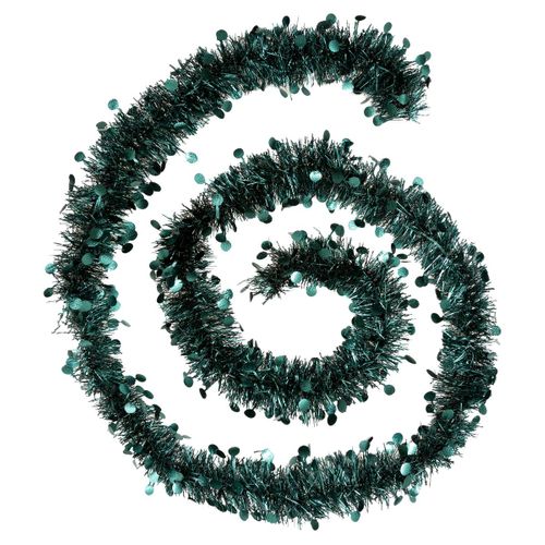 Guirlande De Noël Large 10 Cm Vert Olive Avec Pastilles Longueur 2 Mètres