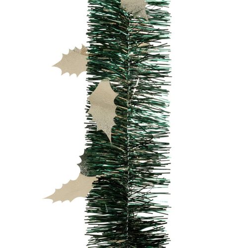 Guirlande De Noël Large 15 Cm Déco Feuilles De Houx Longueur 2 Mètres