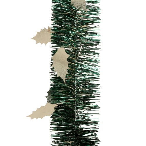 Guirlande De Noël Large 15 Cm Déco Feuilles De Houx Longueur 2 Mètres