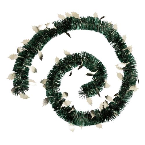 Guirlande De Noël Large 15 Cm Déco Feuilles De Houx Longueur 2 Mètres