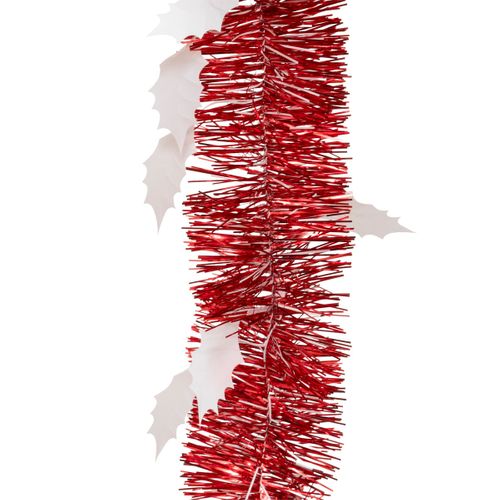 Guirlande De Noël Large 15 Cm Déco Feuilles De Houx Longueur 2 Mètres