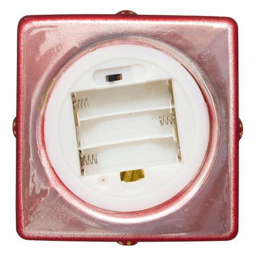 Déco De Noël Lumineuse Paquet Cadeau En Verre 10 LED H 14 Cm