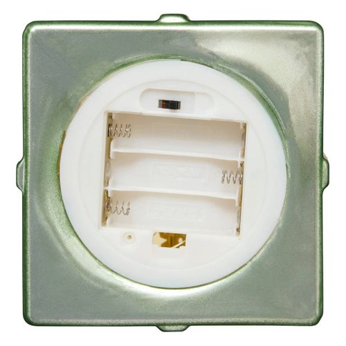 Déco De Noël Lumineuse Paquet Cadeau En Verre 10 LED H 14 Cm