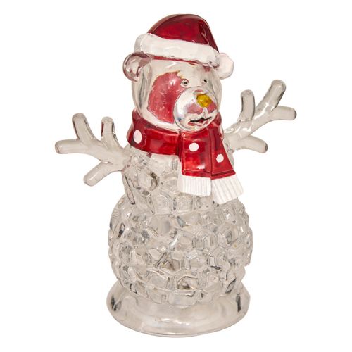 Déco Lumineuse Personnage De Noël LED Blanc H 11  Cm
