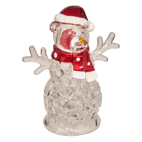 Déco Lumineuse Personnage De Noël LED Blanc H 11 Cm