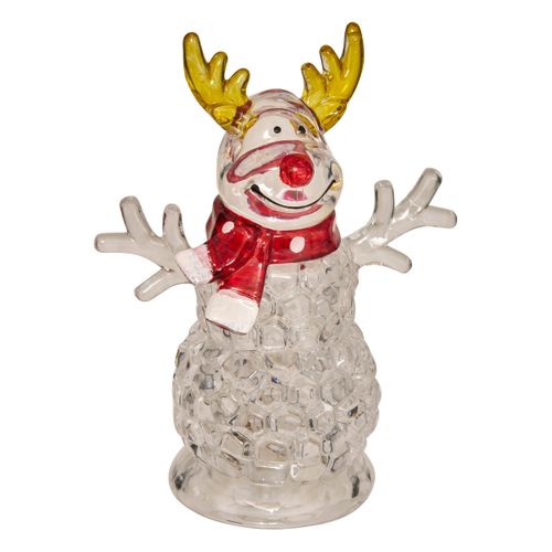 Déco Lumineuse Personnage De Noël LED Blanc H 11  Cm