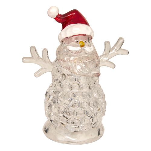 Déco Lumineuse Personnage De Noël LED Blanc H 11  Cm