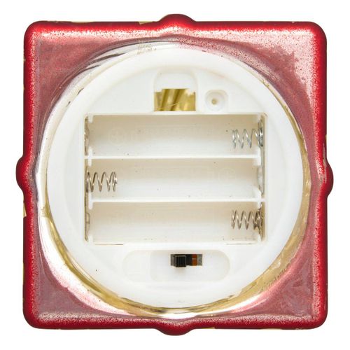 Déco De Noël Lumineuse Paquet Cadeau En Verre 7 LED H 10 Cm