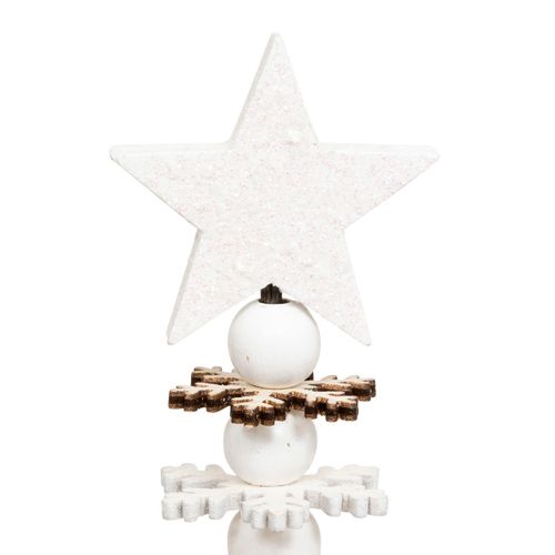 Sapin De Noël En Bois Blanc Et Naturel H 36 Cm