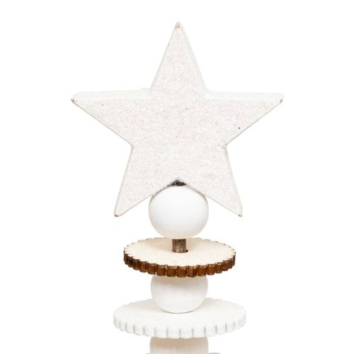 Sapin De Noël En Bois Blanc Et Naturel H 36 Cm