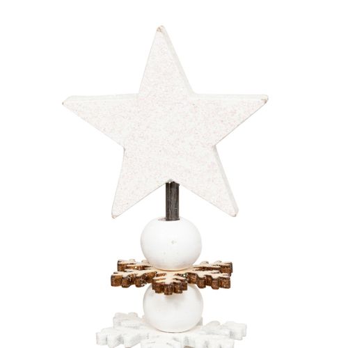 Sapin De Noël En Bois Blanc Et Naturel H 46 Cm