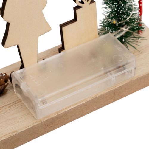 Déco De Noël Lumineuse Lutin 20 LED Blanc H 21 Cm