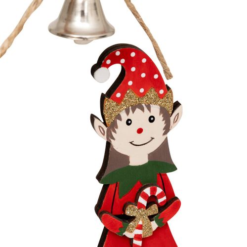 Déco De Noël Lumineuse Lutin 20 LED Blanc H 21 Cm