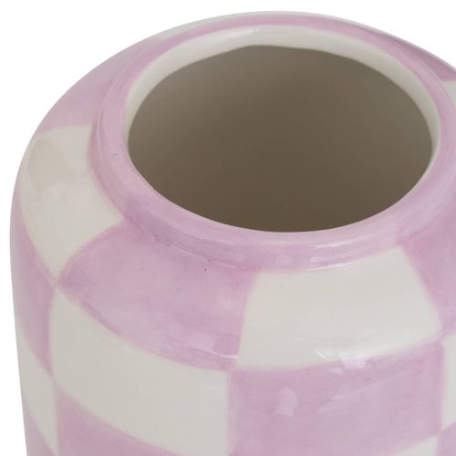 Vase Pool En Dolomite 11x11x14cm Vert Et Blanc