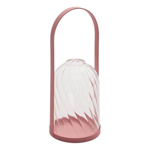 Lanterne Fleur De Rose H20cm