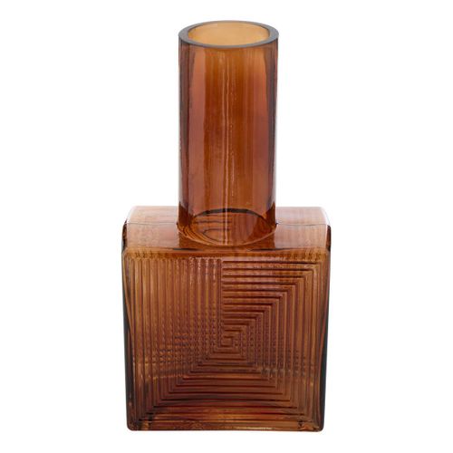 Vase Reso En Verre 13,5x8x26,7cm Marron