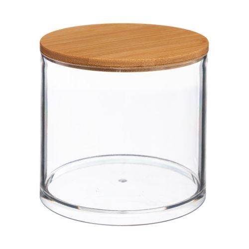 Boîte à Coton Avec Couvercle En Bambou